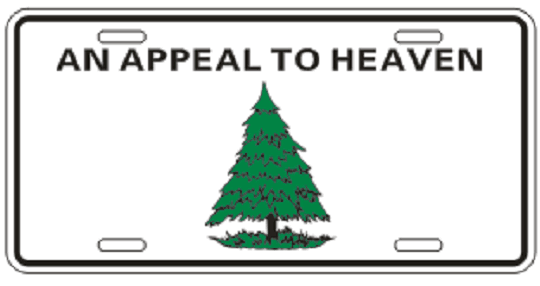 An Appeal To Heaven Embossed License Plate