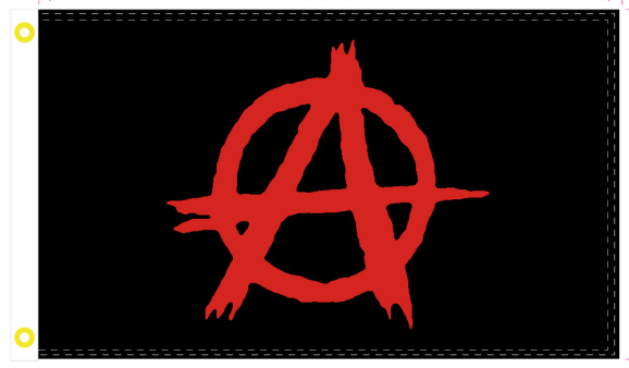 Anarchy 3'X5' Flag Rough Tex® 100D