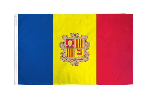 Andorra 3'X5' Country Flag ROUGH TEX® 68D Nylon