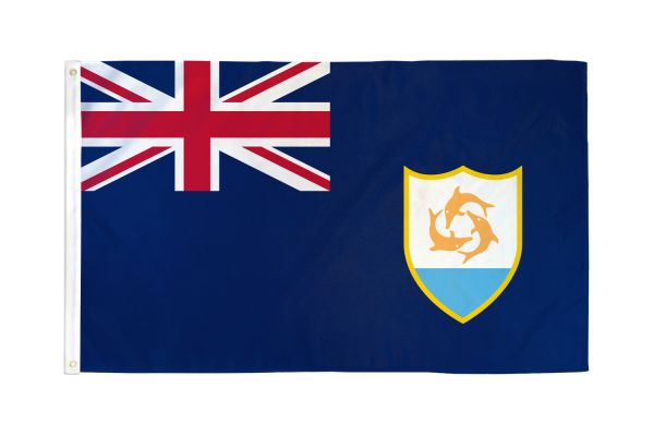 Anguilla 3'X5' Country Flag ROUGH TEX® 68D Nylon