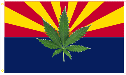 Arizona Cannabis 3'X5' Flag Rough Tex® 100D