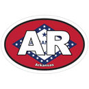 Arkansas Oval Bumper Sticker AR