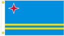 Aruba 3'X5' Flag ROUGH TEX® 100D