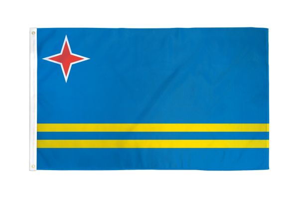 Aruba 3'X5' Country Flag ROUGH TEX® 68D Nylon
