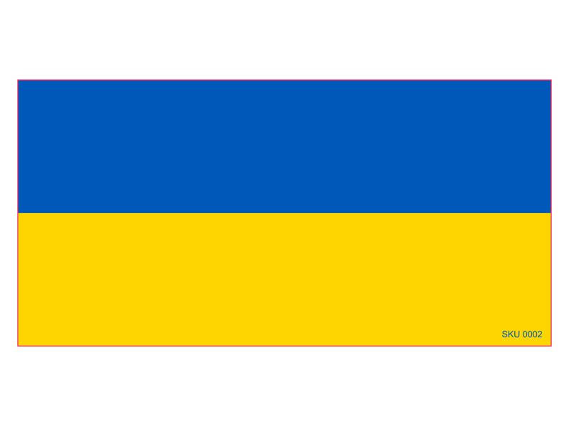Ukraine Assorted Mix Designs Official Flags Bumper Sticker Made in USA