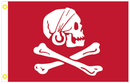 Avery Pirate Blood 2'x3' Flag ROUGH TEX® 100D
