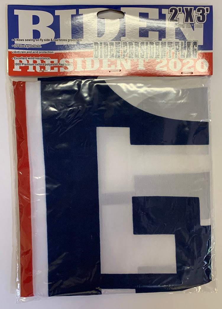 Biden President 2020 Democratic Presidential Blue And Red Single Sided Flag 2'X3' Rough Tex® 100D