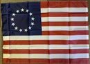 Betsy Ross Flag American Original 13 Stars 100% Nylon 28x40 Inches House Banner Grommets Rough Tex ® 150D-210D Dyed Waterproof UV Protected