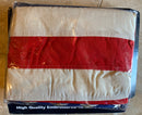 Vintage 48 Star USA American Flag 3'X5 tea stained Cotton Embroidered Stars Sewn Stripes
