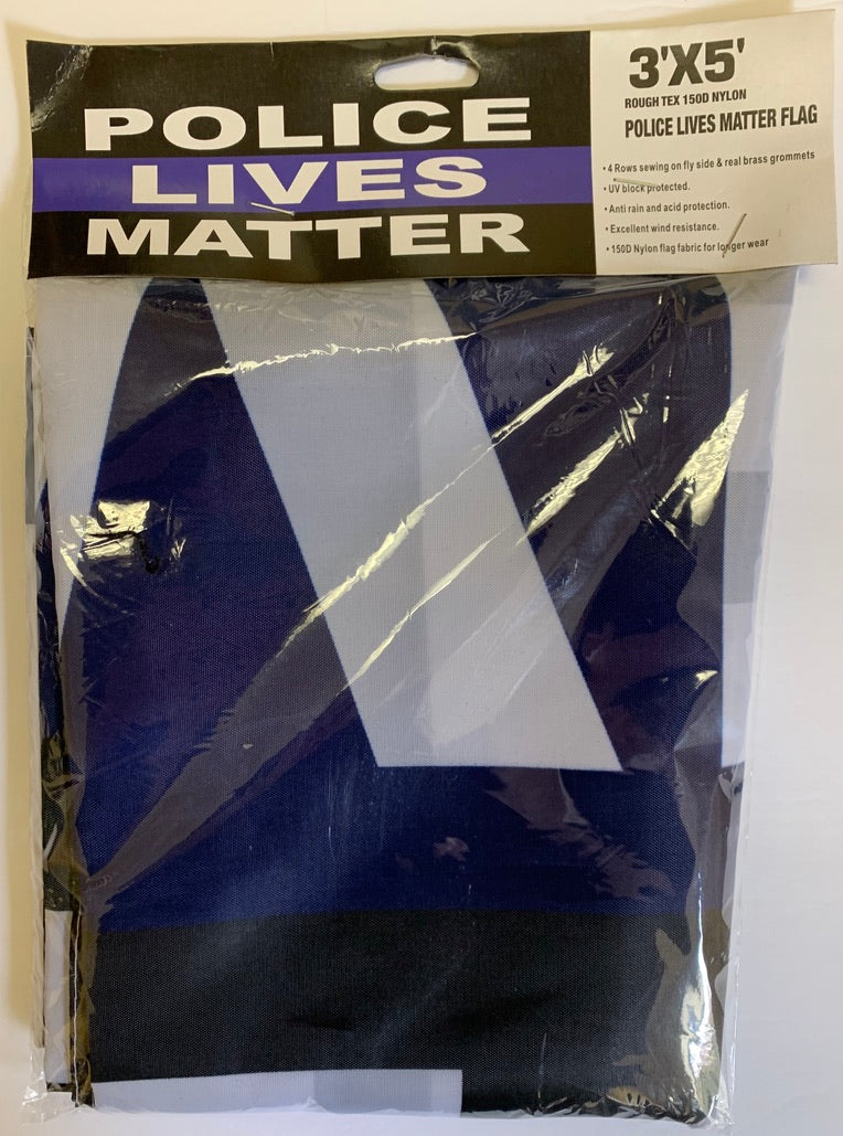 Police Lives Matter 3'X5' Rough Tex® 150D Nylon Thin Blue Line