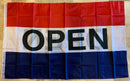 Open Flag Double Sided 3'X5' Rough Tex® 100D
