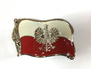 POLISH BELT BUCKLE OLD POLAND POLSKA FLAG