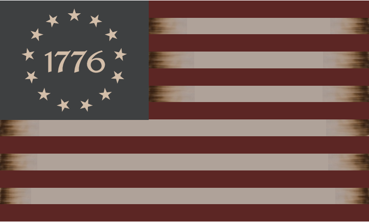 Vintage Betsy Ross 1776 12"X18" Flag With Grommets Rough Tex ® 100D