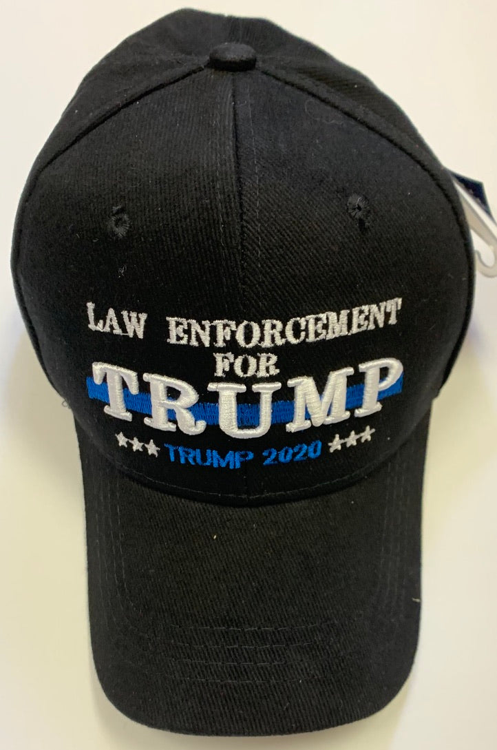 Law Enforcement For Trump 2020 Blue Line  - Cap