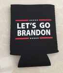 Let's Go Brandon Black & Blue Can Holders Wholesale Mix Pack of 12 (Neoprene Rough Tex) TRUMP Dozen Koozies