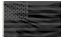 Cotton 6X10 American Black 6'X10' USA Blackout Tactical Embroidered Flag Rough Tex®
