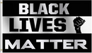 MILITANT 2'X3' 100D BLACK LIVES MATTER FIST FLAG DOUBLE SIDED AFRICAN AMERICAN