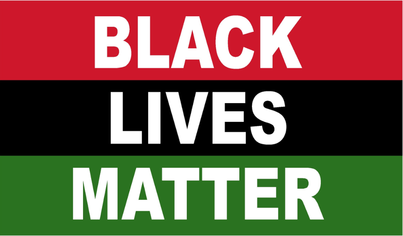Black Lives Matter (Tri Color) 2'x3' Flag ROUGH TEX® 68D DBL Sided