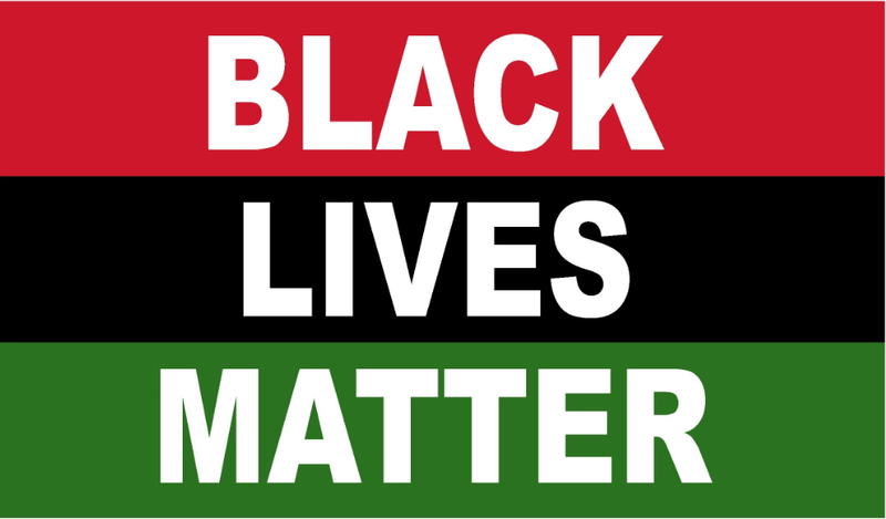 Black Lives Matter (Tri Color) 2'x3' Flag ROUGH TEX® 68D