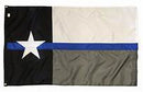 POLICE BLUE LINE GREY BLACK TEXAS 3X5