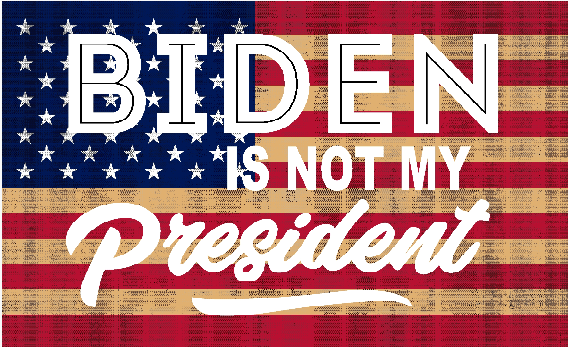 USA Vintage Biden Is Not My President American 3'X5' Flag ROUGH TEX® 68D  Trump Nation 2024