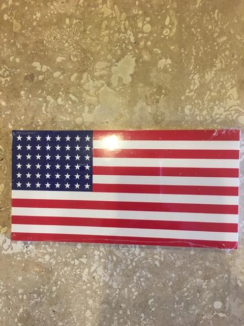 OLD GLORY 48 STARS AMERICAN USA FLAG OFFICIAL BUMPER STICKER PACK OF 50 BUMPER STICKERS MADE IN USA WHOLESALE BY THE PACK OF 50!