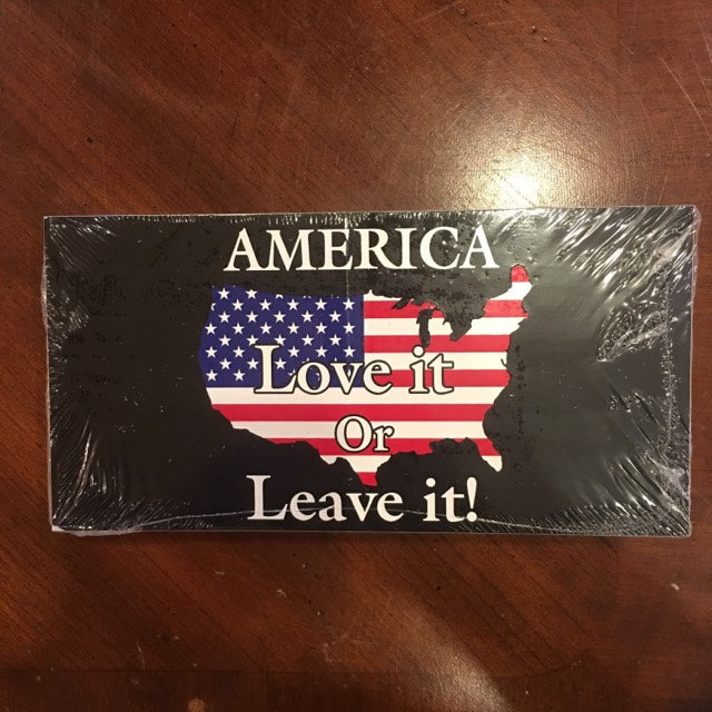 America Love It Or Leave It Official Bumper Sticker Made In USA