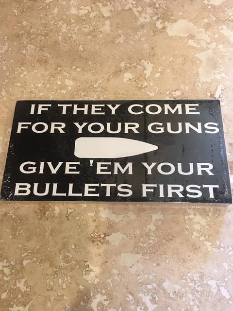 COME FOR YOUR BULLETS OFFICIAL BUMPER STICKER PACK OF 50 BUMPER STICKERS MADE IN USA WHOLESALE BY THE PACK OF 50!
