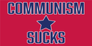 COMMUNISM SUCKS FLAG BUMPER STICKERS PACK OF 50 WHOLESALE