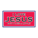I LOVE JESUS BUT I CUSS A LITTLE Bumper Sticker WHOLESALE