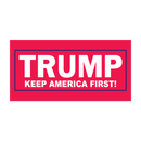 BUMPER STICKERS PACK OF 50 TRUMP KEEP AMERICA FIRST! RED