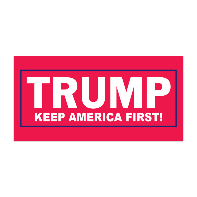 BUMPER STICKERS PACK OF 50 TRUMP KEEP AMERICA FIRST! RED