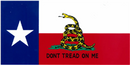 Gadsden Bumper Sticker - Texas