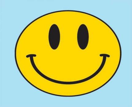 Smiley Baby Blue 3'x5' Flag ROUGH TEX® 68D Nylon