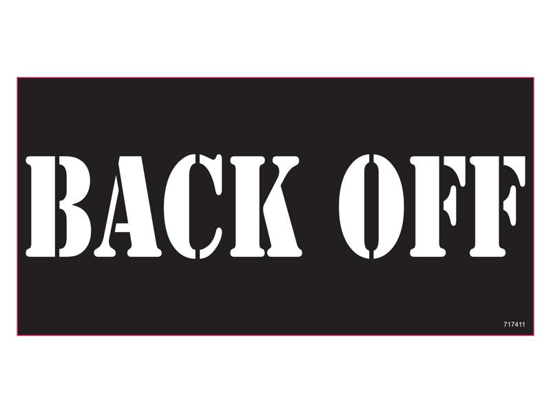 Back Off - Bumper Sticker