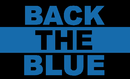 Back The Blue 3'x5' Nylon Flag ROUGH TEX® 68D