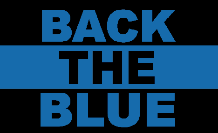 Back The Blue 3'X5' Flag ROUGH TEX® 68D Nylon Police Thin Blue Line