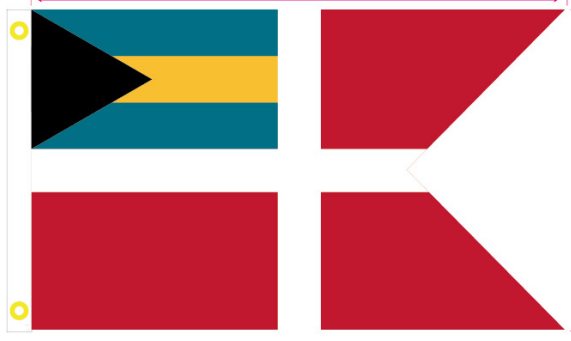 Bahama Civil Jack 3'X5' Flag Rough Tex® 100D