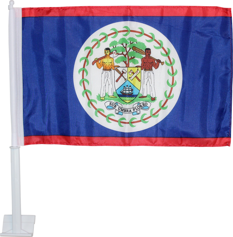 Belize 12"x18" Car Flag Flag ROUGH TEX® Double Sided