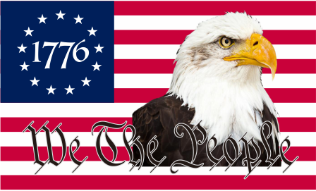 Betsy Ross 1776 We The People Eagle 3'X5' Flag Rough Tex® 100D American USA Pride