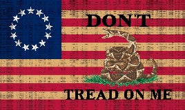 Don't Tread On Me Betsy Ross Vintage 3'X5' Flag ROUGH TEX® 68D Nylon