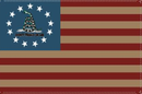 Betsy Ross Gadsden Faded 3'X5' Flag ROUGH TEX® 100D