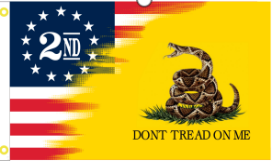 2nd Amendment Betsy Ross Gadsden 3'x5' Flag ROUGH TEX® 200D