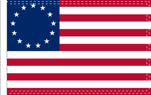 Betsy Ross 3'X5' Flag ROUGH TEX® 100D