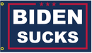 Biden Sucks with Blue Header 3'X5' Flag Rough Tex® 100D