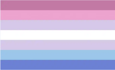 Bigender Pride 4"x6" Desk Stick Flag Rough Tex® 68D