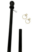 BLACK SPINNER FLAGPOLE 6 FEET
