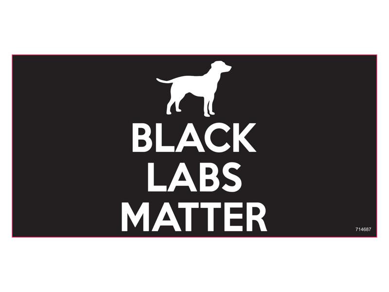 Black Lab Address Signs Black Labs Matter - Bumper Sticker