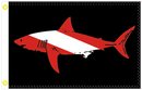 Black Shark Dive 2'x3' Flag ROUGH TEX® 100D