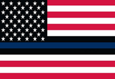 USA (Blue Line) 2'x3' Flag ROUGH TEX® 68D
